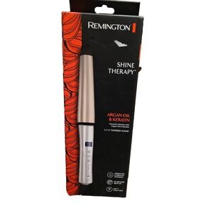 Remington Shine Therapy 1-1 ½" Curling Iron, Argan Oil & Keratin Tapered Wand